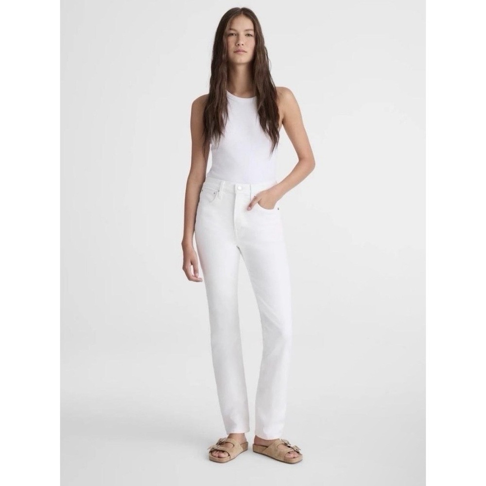 NEW! Madewell Skinny Jeans Women's 29/32 White High Rise Preppy Closet Staple